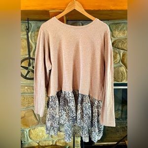 LOGO Lounge Open Back Tunic Top Women’s XL